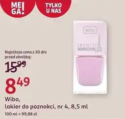 Rossmann Lakier do paznokci Wibo oferta