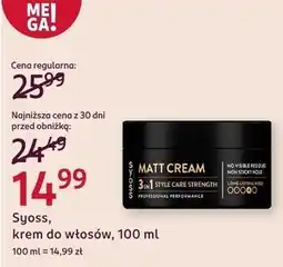 Rossmann Krem do włosów Syoss oferta