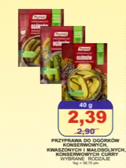 Primus Przyprawa do ogórków konserwowych, kwaszonych i małosolnych, konserwowych curry Prymat oferta