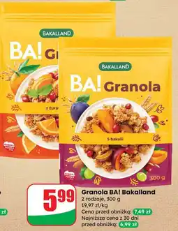 Dino Granola BA! z żurawiną Bakalland oferta