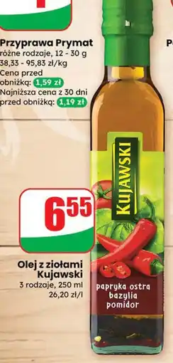 Dino Olej z ziołami Kujawski papryka ostra bazylia pomidor oferta