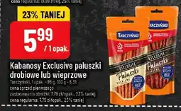 Polomarket Kabanosy Exclusive paluszki drobiowe lub wieprzowe POLOmarket oferta