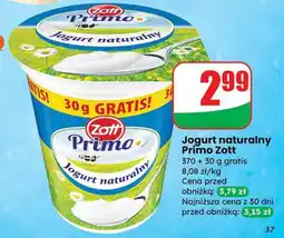 Dino Jogurt naturalny Primo Zott oferta