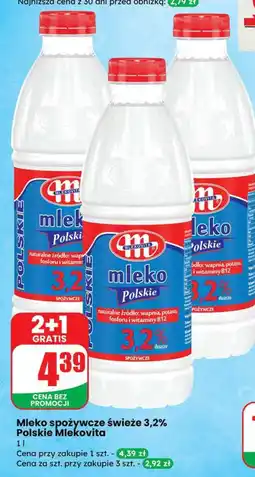 Dino Mleko spożywcze świeże 3,2% Polskie Mlekovita oferta