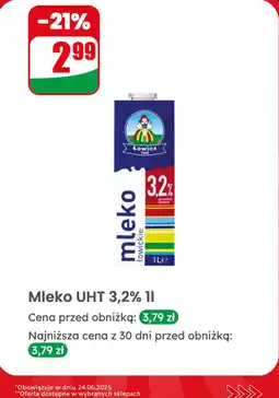 Dino Mleko UHT Łowicz 3,2% 1l oferta