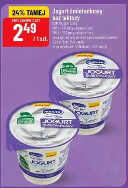 Polomarket Jogurt śmietankowy bez laktozy OSM Maluta oferta