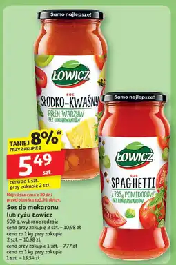 Auchan Sos do makaronu Łowicz oferta