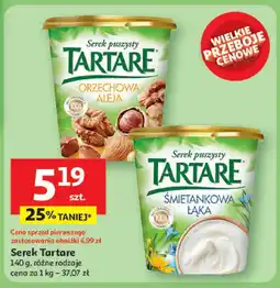Auchan Serek Tartare różne rodzaje oferta
