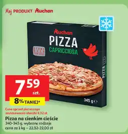 Auchan Pizza Capricciosa na cienkim cieście Auchan oferta