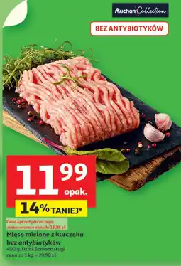 Auchan Mięso mielone z kurczaka bez antybiotyków Auchan oferta
