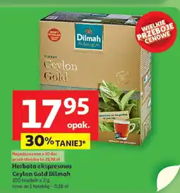 Auchan Herbata ekspresowa Ceylon Gold Dilmah oferta