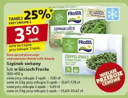 Auchan Szpinak siekany Frosta oferta