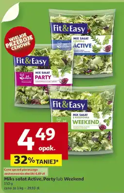 Auchan Miks sałat Fit&Easy oferta