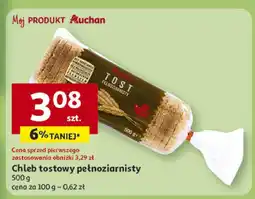 Auchan Chleb tostowy pełnoziarnisty Auchan oferta