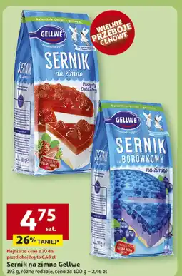 Auchan Sernik na zimno Gellwe oferta