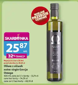 Auchan Oliwa z oliwek extra virgin Omega Grecja oferta