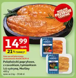 Auchan Polędwiczki paprykowo-czosnkowe z tymiankiem lub cytryną Morliny oferta