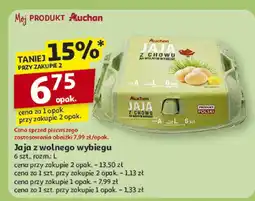 Auchan Jajka z wolnego wybiegu Auchan oferta