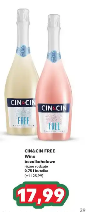 Kaufland Wino bezalkoholowe Cin&Cin oferta