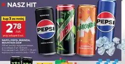Stokrotka Optima Napój Pepsi, Mirinda, Mountain Dew oferta