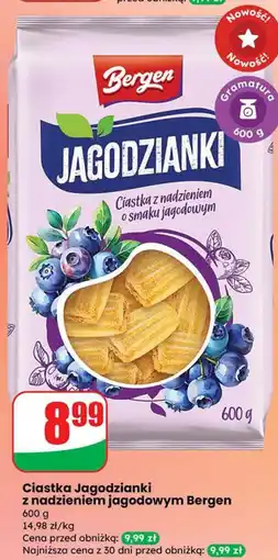 Dino Ciastka Jagodzianki z nadzieniem jagodowym Bergen oferta