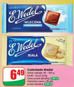Dino Czekolada Wedel mleczna klasyczna E.Wedel oferta