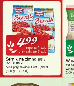 Cezar Delikatesy Sernik na zimno Dr. Oetker oferta