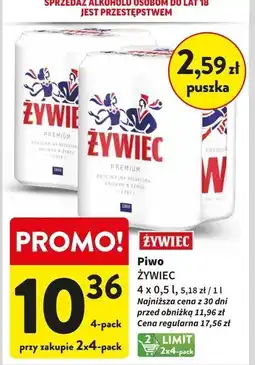 Intermarche Piwo Żywiec Jasne Pełne oferta