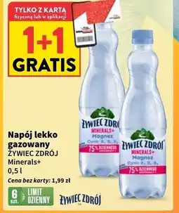 Intermarche Woda lekko gazowana Żywiec Zdrój Minerals+ oferta