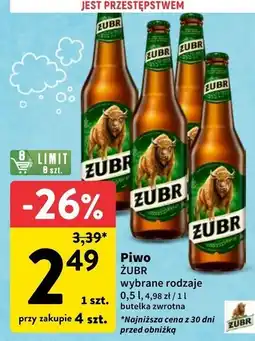 Intermarche Piwo Żubr 1768 oferta
