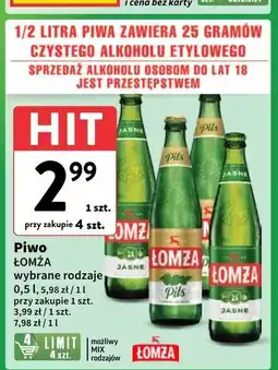Intermarche Piwo Łomża Pils oferta