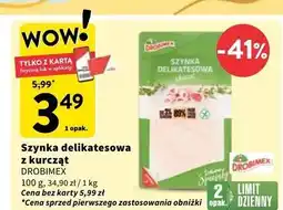 Intermarche Szynka delikatesowa z kurcząt Drobimex oferta