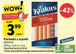 Intermarche Parówki z szynki Krakus Animex oferta