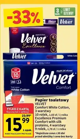Intermarche Papier toaletowy Velvet Excellence oferta