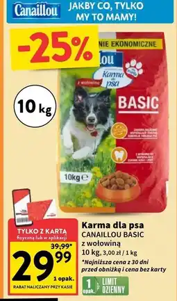 Intermarche Karma dla psa basic z wołowiną Canaillou oferta