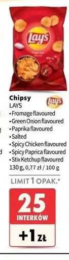 Intermarche Chipsy ketchup Lay's Stix oferta