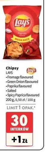 Intermarche Chipsy spicy paprika Lay's oferta