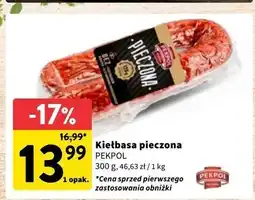 Intermarche Kiełbasa pieczona Pekpol oferta