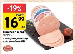 Intermarche Luncheon meat królewski Pekpol oferta
