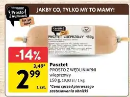 Intermarche Pasztet wieprzowy Intermarche Prosto Z Wędliniarni oferta