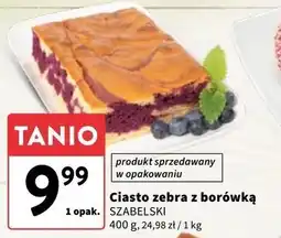 Intermarche Ciasto zebra z borówką Cukiernia Szabelski oferta