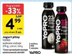 Intermarche Jogurt truskawka-malina Danone Yopro oferta