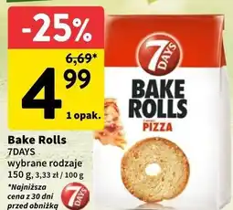Intermarche Bake rolls pizza 7 Days Rolls oferta