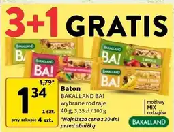 Intermarche Baton żurawina i pomarańcza Bakalland Ba! oferta