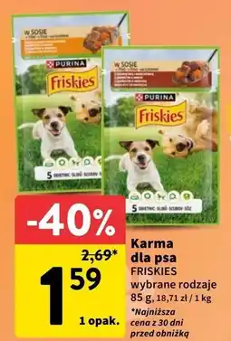 Intermarche Karma dla kota w sosie z wołowiną Friskies Purina oferta