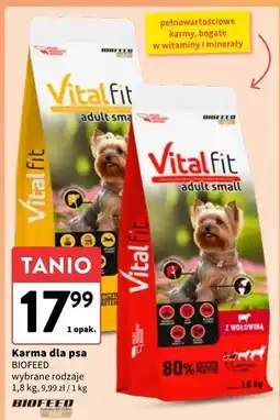 Intermarche Karma dla psa z wołowiną Biofeed Vitalfit oferta