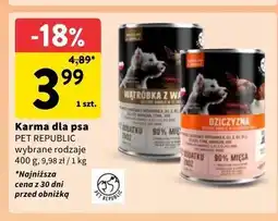 Intermarche Karma dla psa dziczyzna Pet Republic oferta