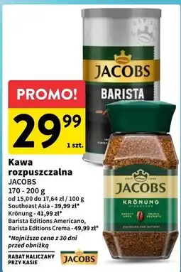Intermarche Kawa crema Jacobs Barista Editions oferta