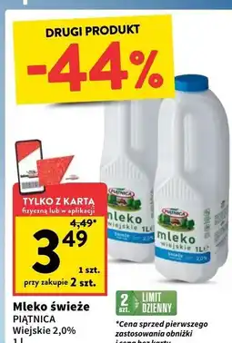 Intermarche Mleko wiejskie 2% Piątnica oferta