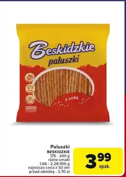 Paluszki z solą Aksam Beskidzkie